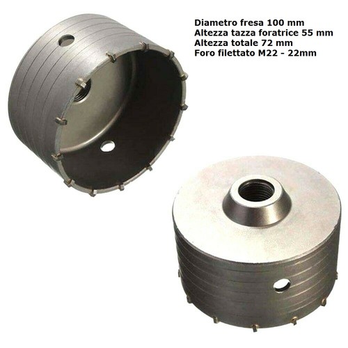 Fresa tazza carotatrice - carotatrice, da