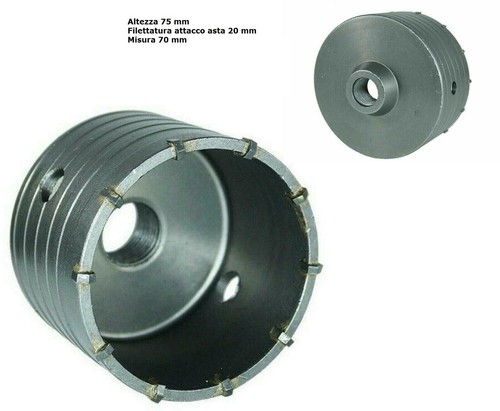 Fresa carotatrice tazza 70 - fresa, a